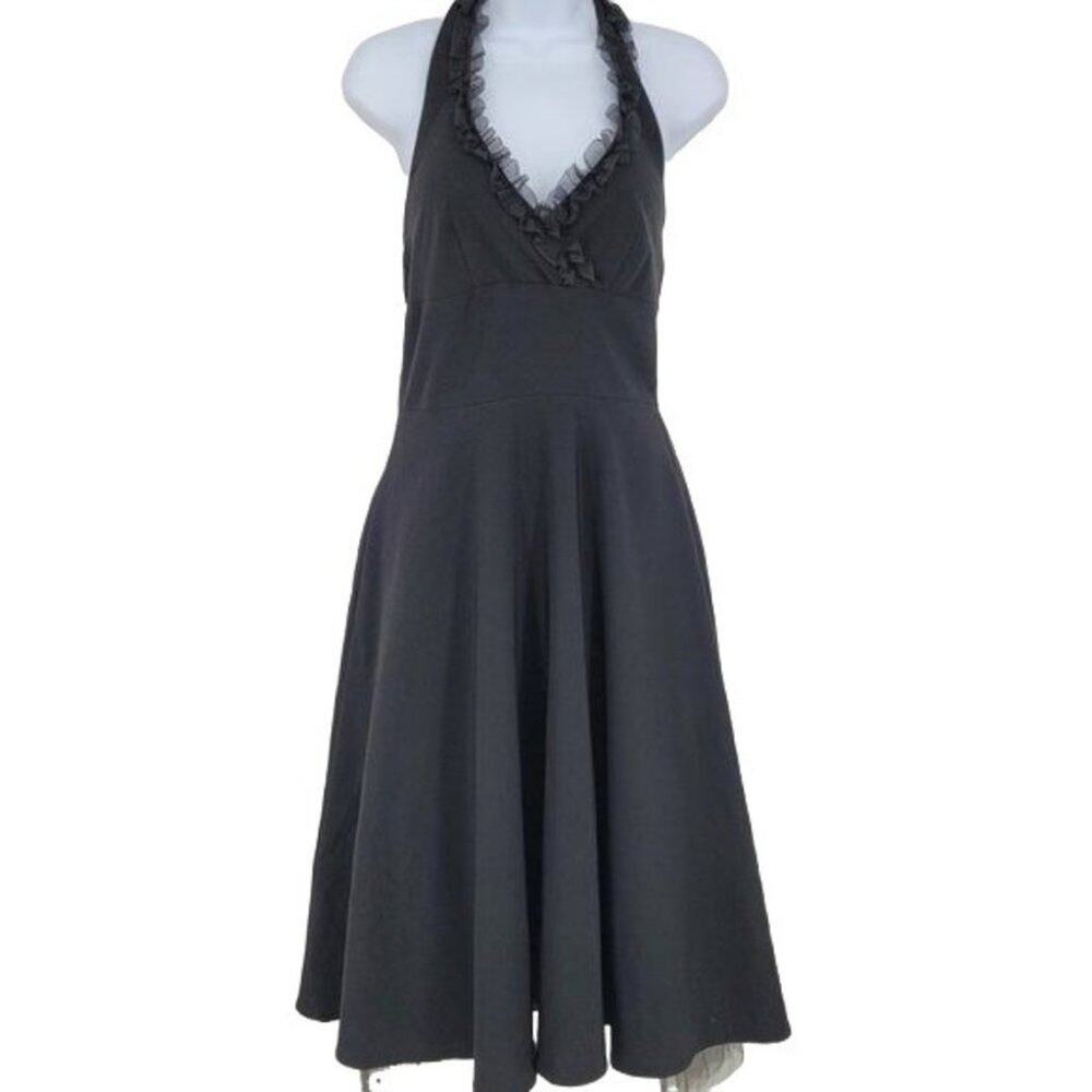 La Belle Vintage Rockabilly Halter Neck Petticoat Flare Dress Size 5/Small